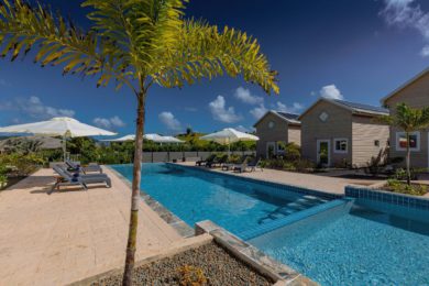 Photograph of the swimming pool at Crawl Bay Suites in Antigua